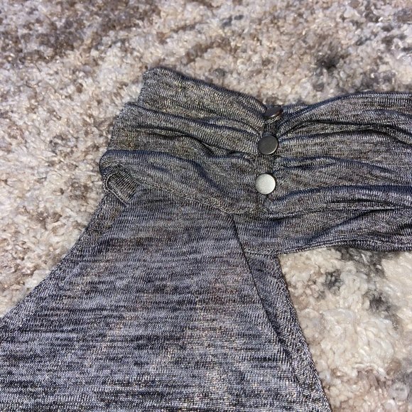 3/$15 Free People Asymmetrical Metallic Tank Top - Picture 4 of 6